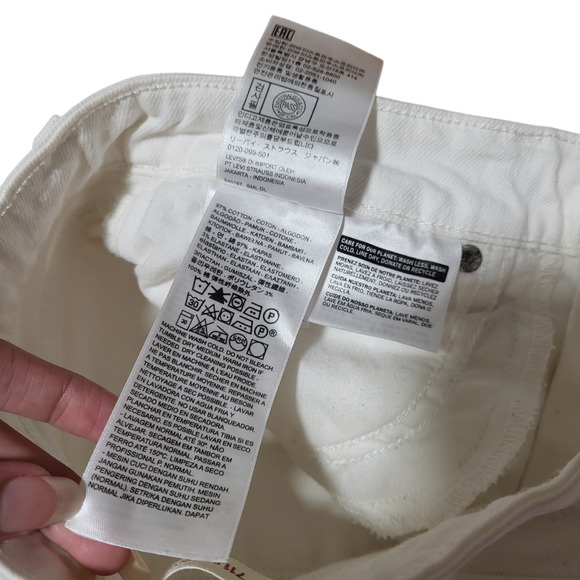 Levi's Denim 711 skinny white jeans, size 29 - Picture 6 of 7